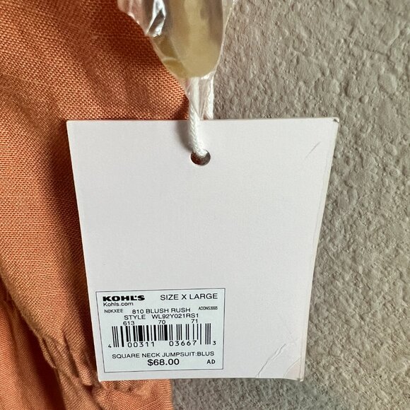 LC Lauren Conrad "Blush Rush" Jumpsuit - Sz XL (NWT) - Picture 4 of 7